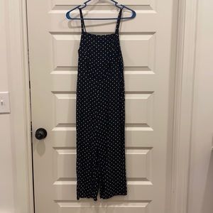 Polka-dot black and black jumpsuit/romper